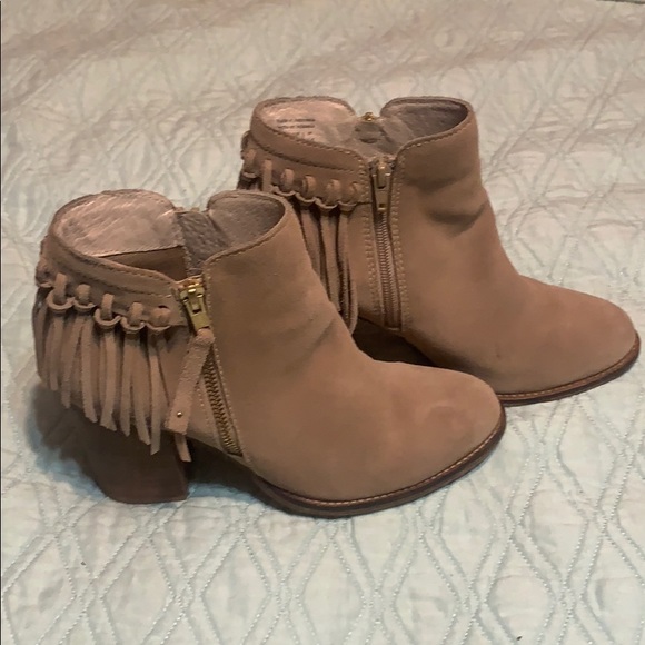 Tan Suede Fringe Booties // ALDO // US 8 - Picture 1 of 7